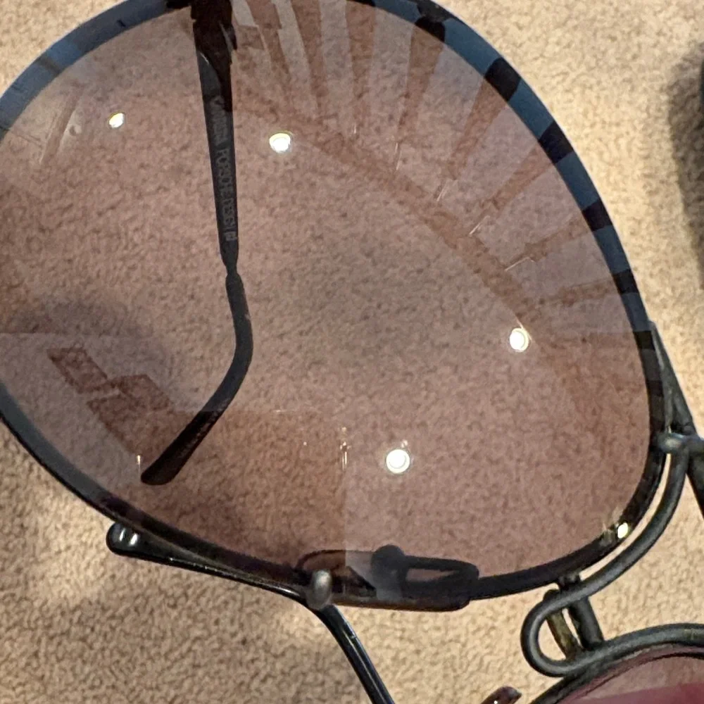 Porsche Design by Carrera Black Aviator Sunglasses Vintage